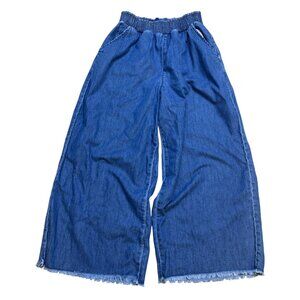 American Eagle Cotton Super Wide Leg Pants With Elastic Waistband Size Large